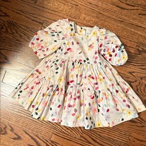 QUINCE Cotton Poplin Puff Sleeve Dress 18-24 Months